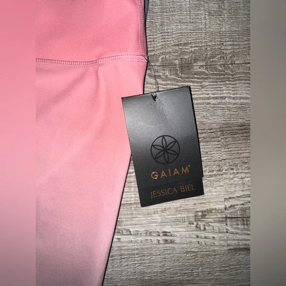 Gaiam x Jessica Biel Ombre Sunset Leggings Size Small NEW - Picture 6 of 9